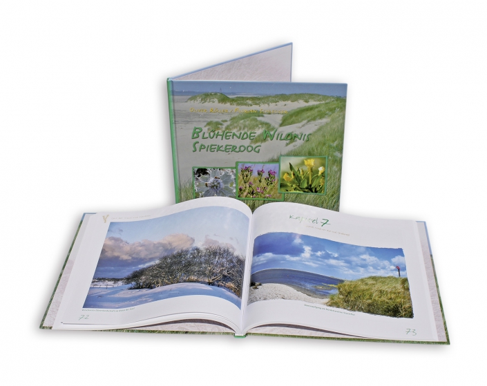 Buchdruck und Gestaltung für Naturbeobachtungen auf der Insel Spiekeroog