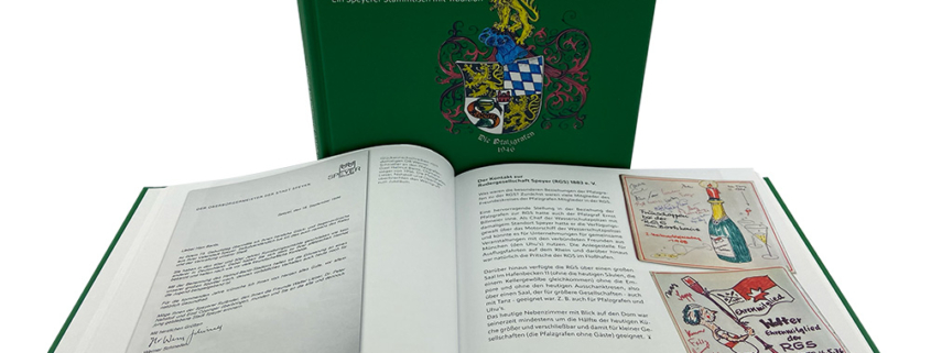 Buch Die Pfalzgrafen in Speyer, gedruckt in der Druckerei Maiermedien in Lingenfeld